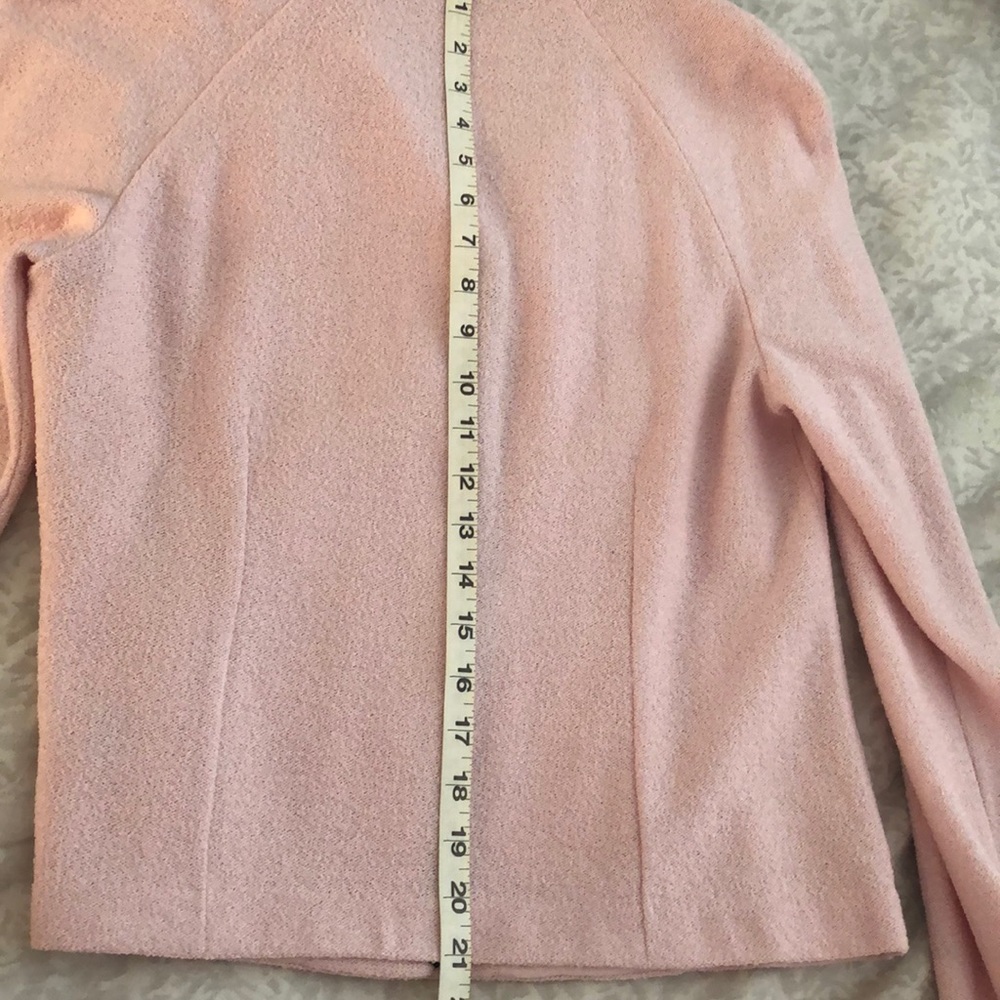 ST JOHN Pink Black Blazer Town & Country Jackie O Size 8 - Picture 11 of 15